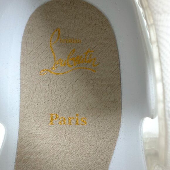 Christian Louboutin Arpoador Donna Sneakers White Leather Size 39.5 US 9.5 Women - Picture 14 of 16